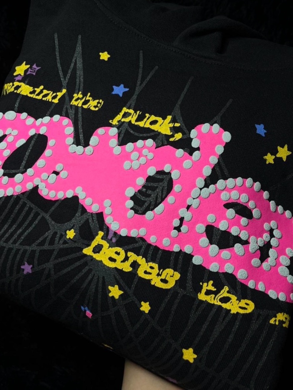 🕷️ Pink Spider Web Graphic Hoodie 🌟